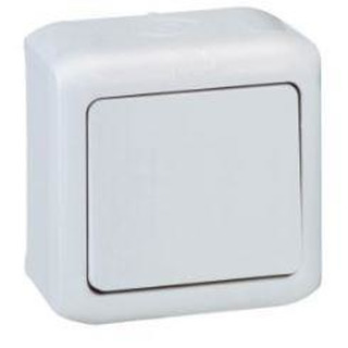Botao Pressao Simples IP44 Forix Cinzento