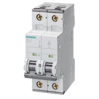 Disjuntor Modular 2P 4A Curva C AC/ DC 10Ka 5SY5204-7 #
