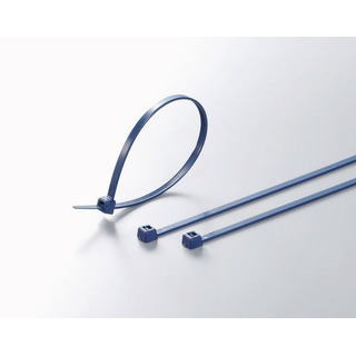 Abraçadeira Fivela/ Serrilha Detetável Azul 150x3.6mm 100Un DT140-035-SP#