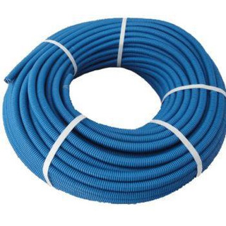 Tubo Anelado sem Guia 25mm Azul Rolo 100mts#