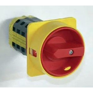 Interruptor 3P 20A (6Kw) Fixação ao Espelho Amarelo/ Vermelho#