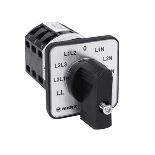 Comutador de Voltimetro com 7 Posições 20A 5.5Kw#