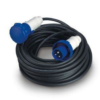 Extenção Macho/ Fêmea CEE 3P 16A com 15mts Cabo FBBN 2.5mm IP66/ 67