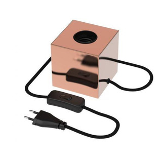 Candeeiro Metalico E27 com Fio 1.80cm com Interruptor Cobre